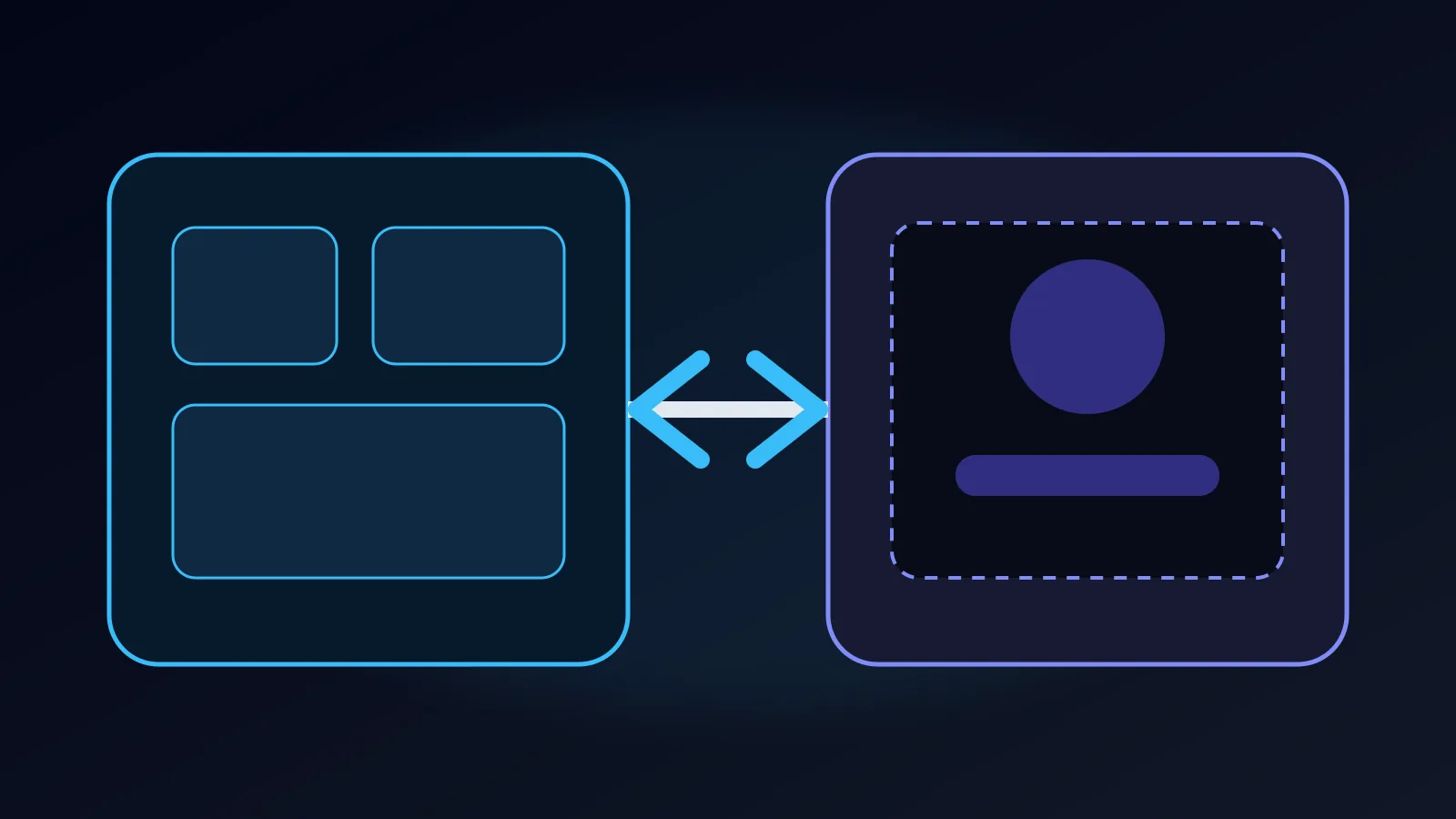 A native component surface and an isolated web application connected through a narrow bidirectional data bridge