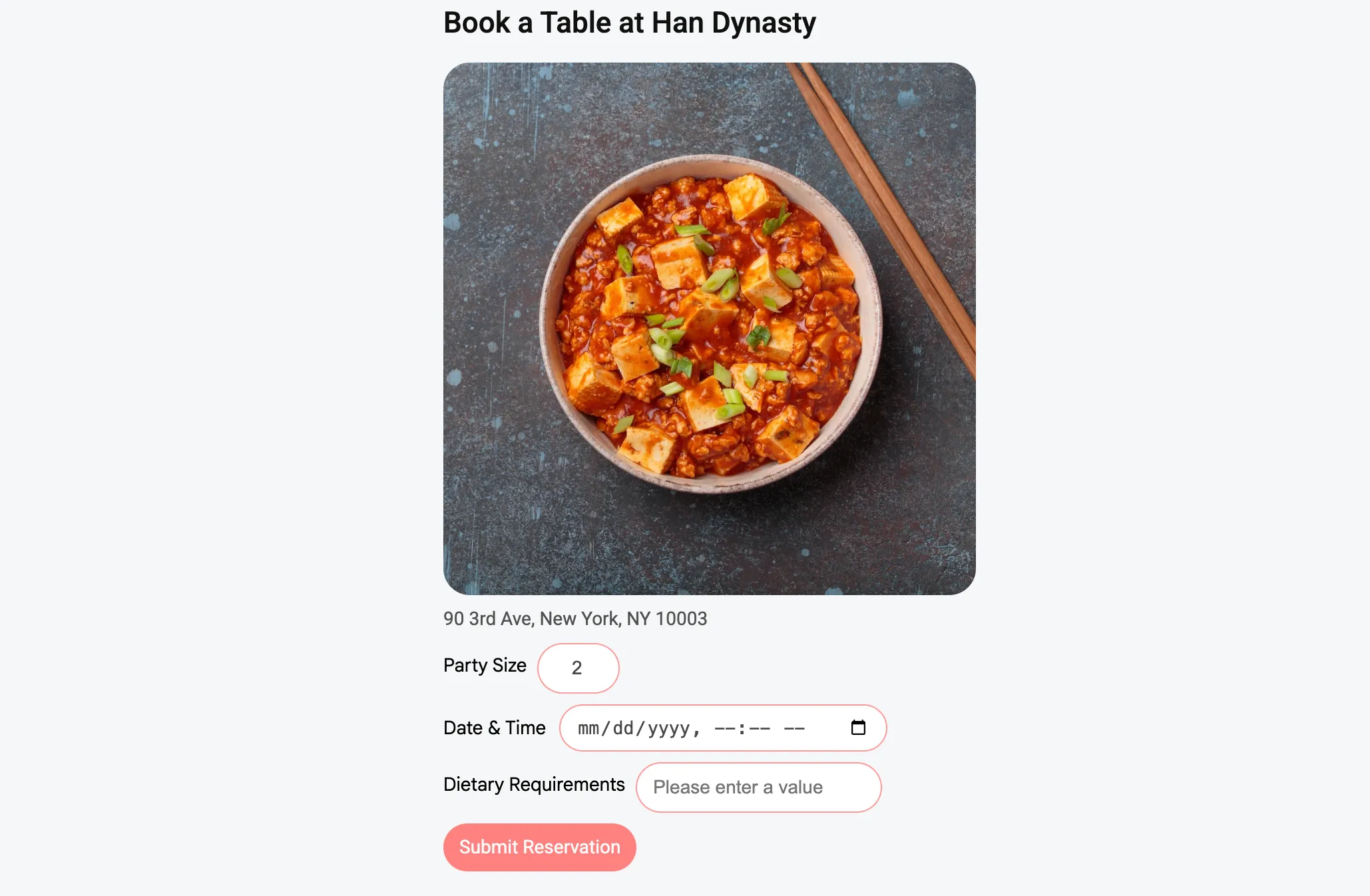 Comparison: Text Chat vs A2UI Reserve Table